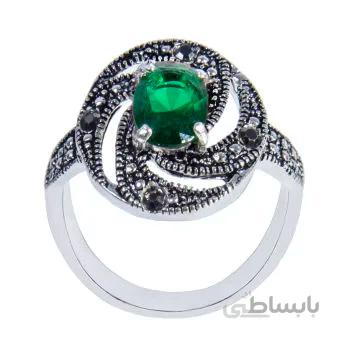 انگشتر نقره زنانه مدل کوارتز کد AW_101