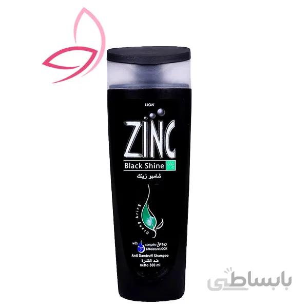 شامپو زینک مشکی مدل Black Shine حجم ۳۰۰ میلی لیتر