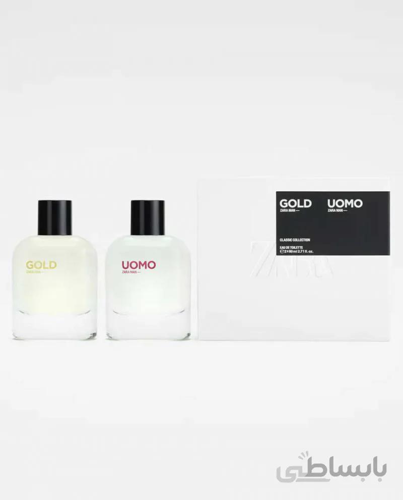 عطر مردانه پک گلد و اومو GOLD + OUMO ( 80 میلی لیتر + 80 میلی لیتر )