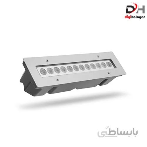 چراغ والواشر خطی توکار 12 وات مدل Eslight