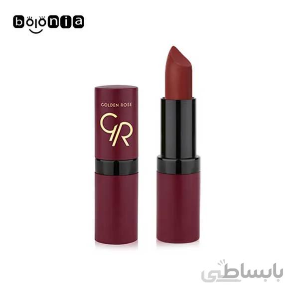 رژ لب جامد گلدن رز مدل Velvet Matte (کد22)