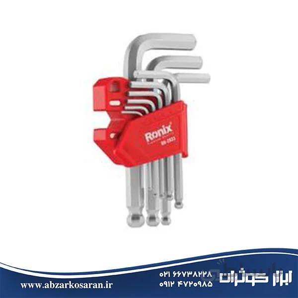آلن شش گوش 9 عددی کوتاه مگنتی Ronix مدل RH-2033