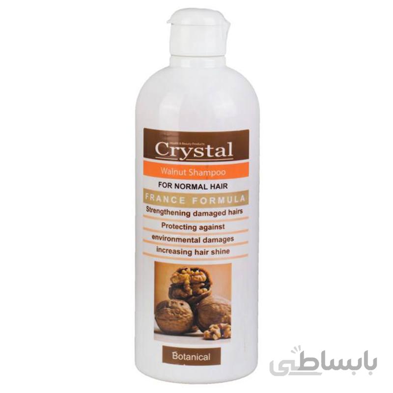 شامپو مو کریستال حاوی گردو مخصوص موهای معمولی حجم 400 میل ا Crystal Hair Shampoo With Walnut For Normal Hair 400ml