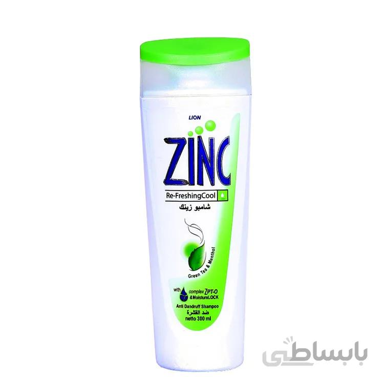 شامپو زینک خنک کننده سبز مدل Re-FreshingCool حجم 300 میلی لیتر