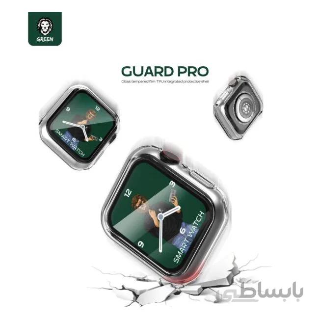 محافظ گلس کیس شفاف اپل واچ برند گرین مدل Green Guard Pro