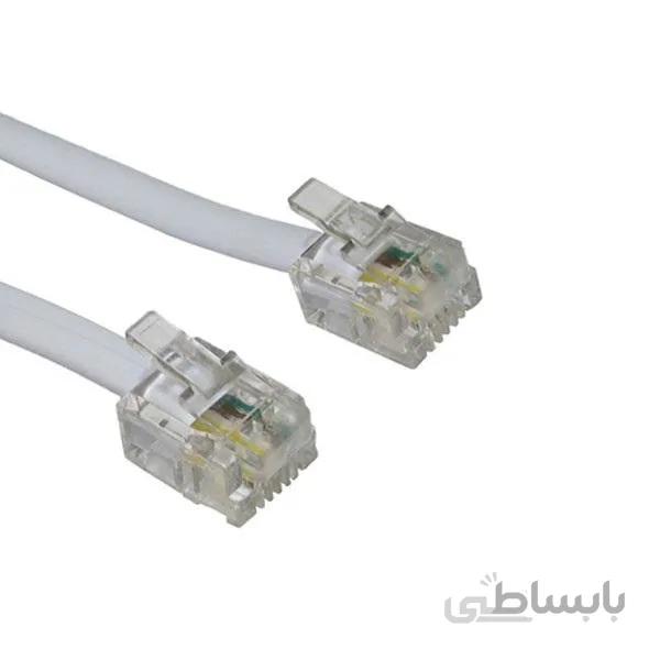 کابل تلفن دوسر سوکت طول 1.8 متر