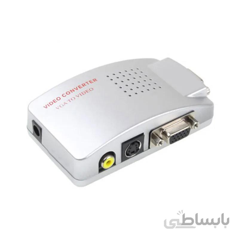 مبدل VGA به AV و S-Video مدل YZ-1801 ا YZ-1801 VGA To Av And S-Video Converter
