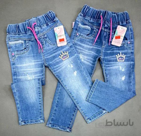 شلوار لی طرح تاج سایز 50 تا 60