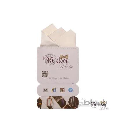 دستمال جیبی سری رنگین کمان (سفید براق)