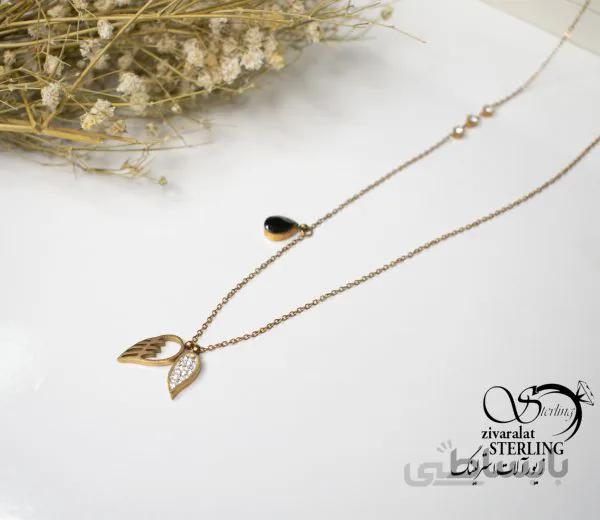 گردنبند استیل زنانه طرح بال