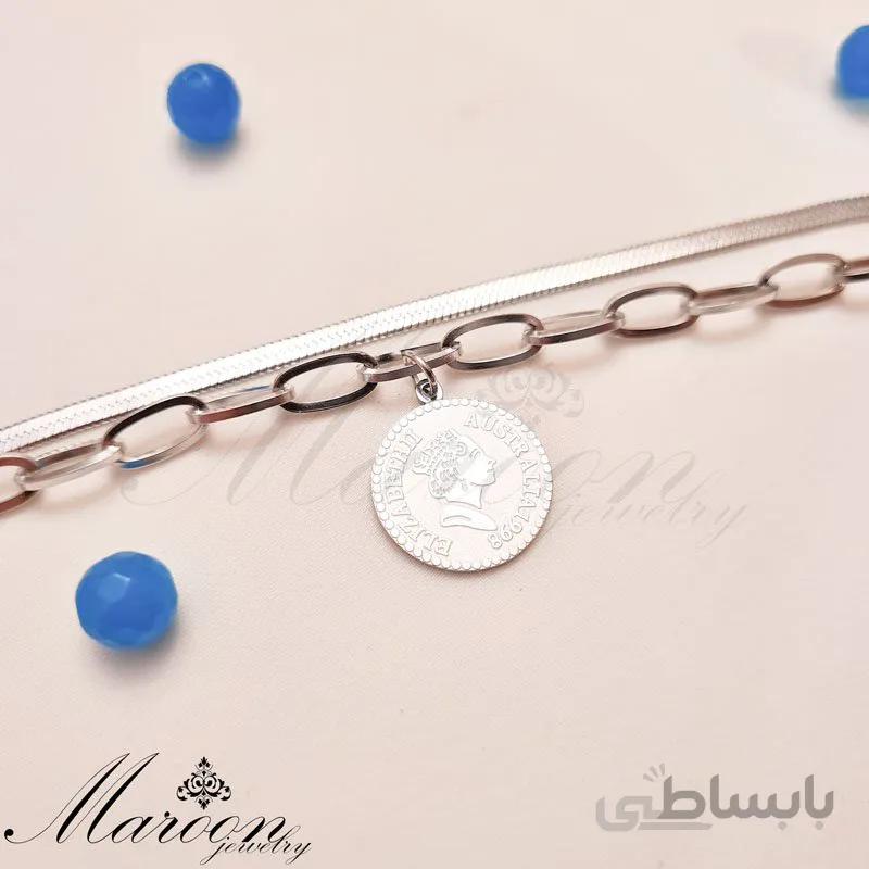 دستبد هرینگبون و الیزابت نقره ای مارون CD123