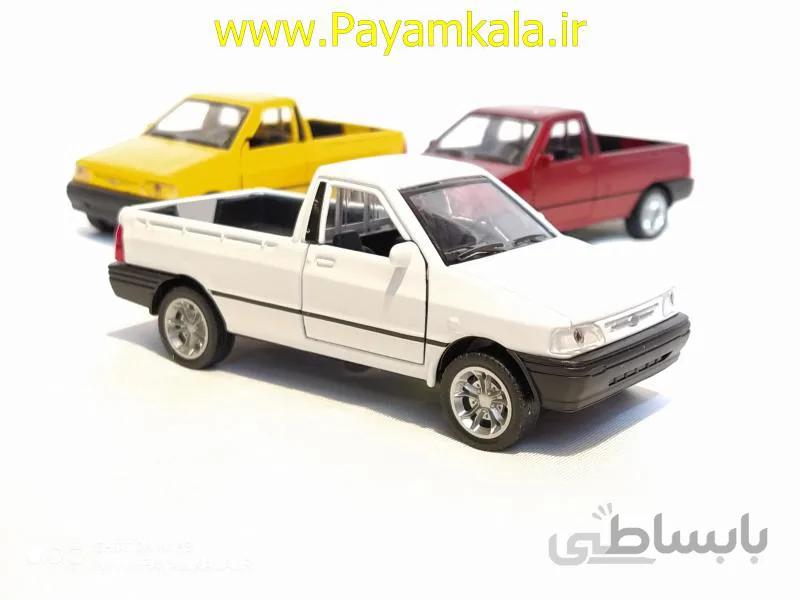 پراید وانت صدادار-چراغدار: اسباب بازی ماشین پراید وانت سفید
