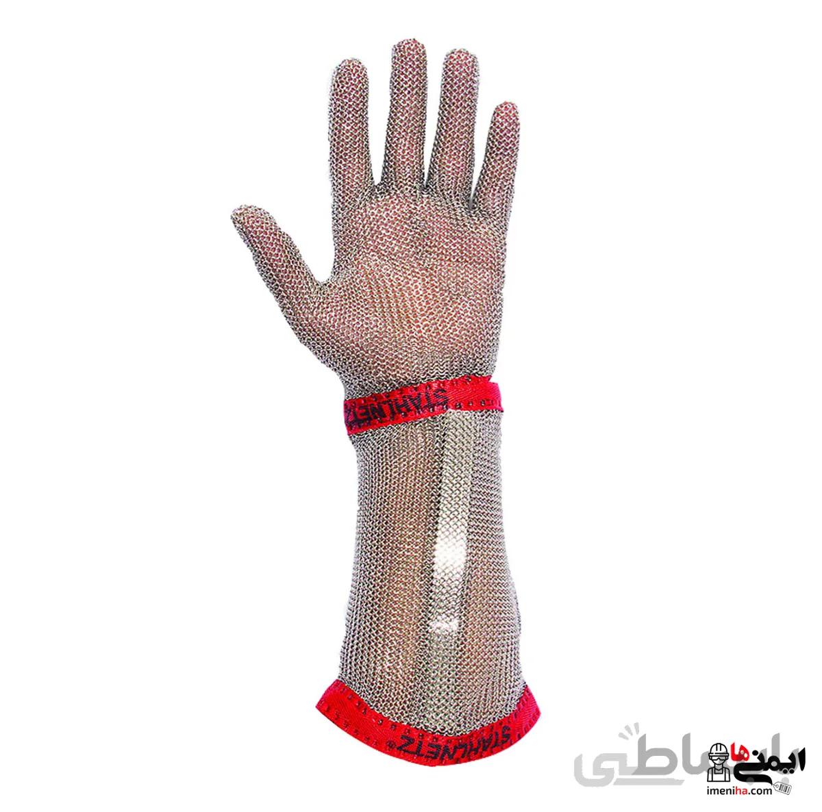 دستکش فلزی ضدبرش ساق بلند MG2212