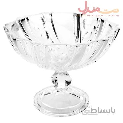 آجیل خوری پایه دار کریستال ایرنا طرح پراگ