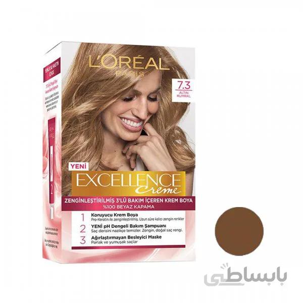 رنگ مو شماره 7.3 لورال مدل Loreal Paris Excellence