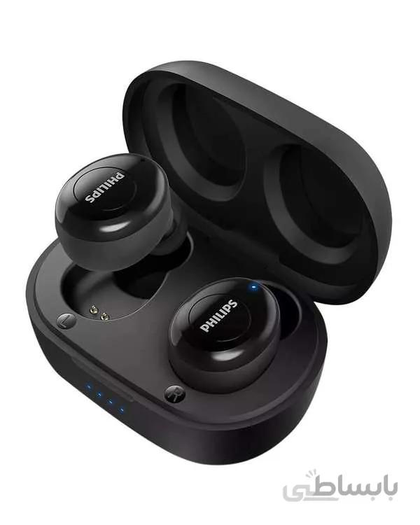 ایرباد بی سیم Philips - تکنولوژی پیشرفته برای پخش موسیقی با وضوح بالا - ضدآب ا Philips Audio True Wireless Earbuds T2205, Bluetooth 5.1, Voice Assistant, IPX4 Splash Resistant, with Microphone, Up to 12 Hours (4+8) of Playtime - (TAT2205BK), Black