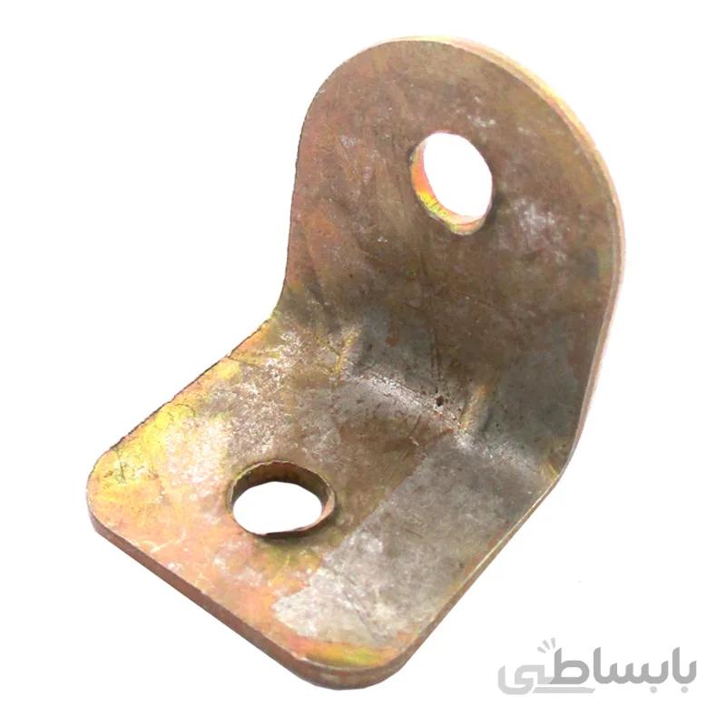 گونیا 90 درجه فلزی دو سوراخ ضخامت 1.5 میلی‌متر بسته 50 عددی