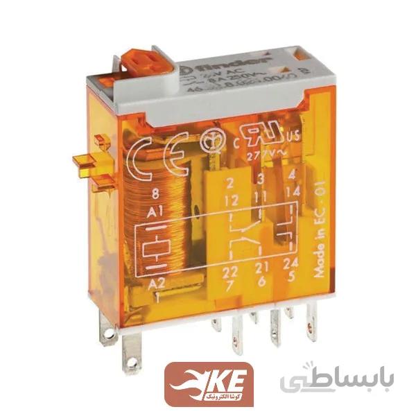 رله 230VAC دو کنتاکت 8 آمپر فیندر 465282300054