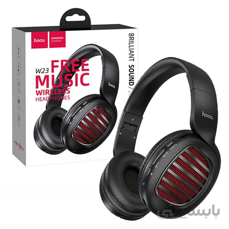 هدفون بلوتوثی و رم خور Hoco W23 Brilliant Sound (گارانتی ۱۲ ماهه) ا Hoco W23 Brilliant Sound wireless headphone