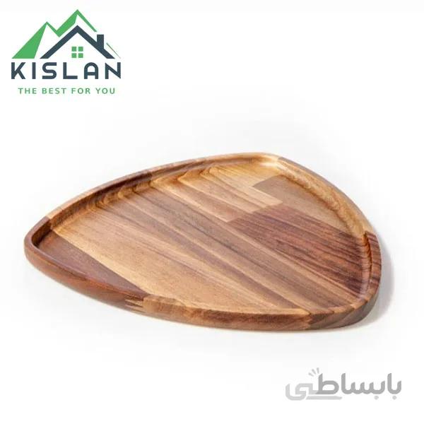 بشقاب مثلث چوبی آماهوم سایز 25