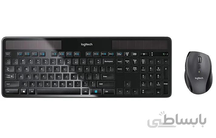 کیبورد خورشیدی و موس بی سیم لاجیتک MK750 ا Logitech MK750 Solar Wireless Keyboard and Mouse