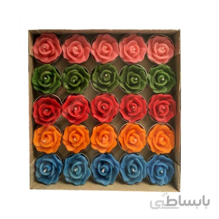 شمع وارمر طرح گل رز بسته 25 عددی مدل STC327