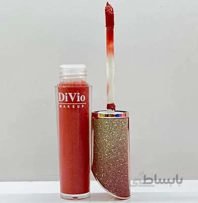 رژلب مایع اکلیلی دیوایو ۱۰۵ / DiVio Makeup Lovely Lipgloss Shinny