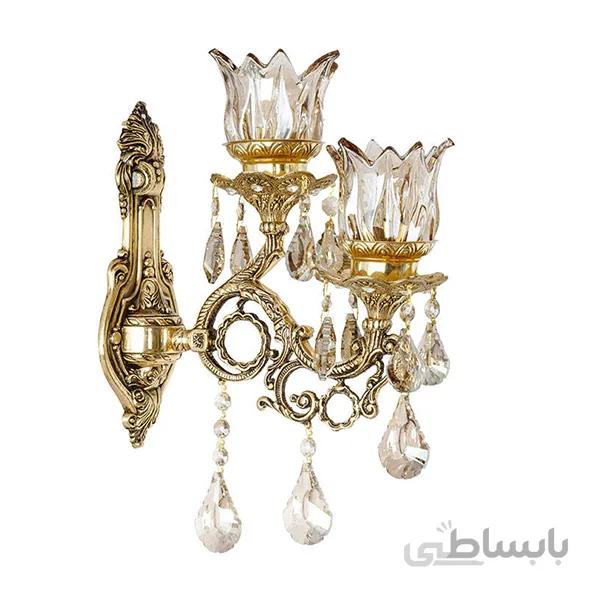 چراغ دیواری چشمه نور کد C2502/1W-B برنزی