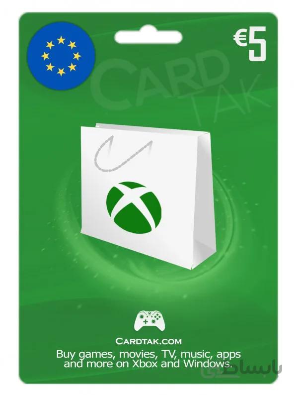 گیفت کارت ایکس باکس لایو 5 یورو اروپا (EU)