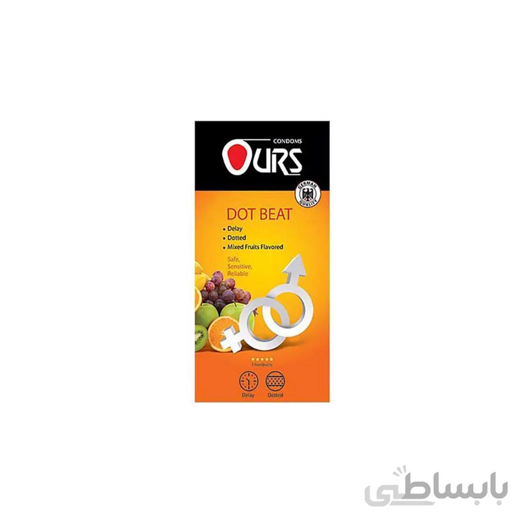 کاندوم خاردار گردن باریک تاخیری مدل دوت بیت اورز 12 عددی ا OURS condom