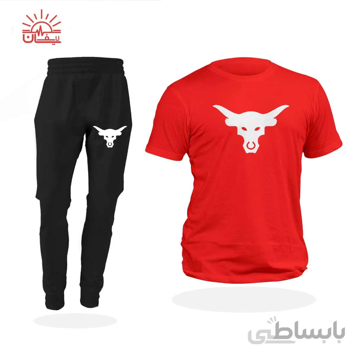 ست اسلش و تیشرت طرح د راک (دویین جانسون)