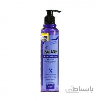 ژل چسبی پمپی مو مکس لیدی حجم 350 میلی لیتر
