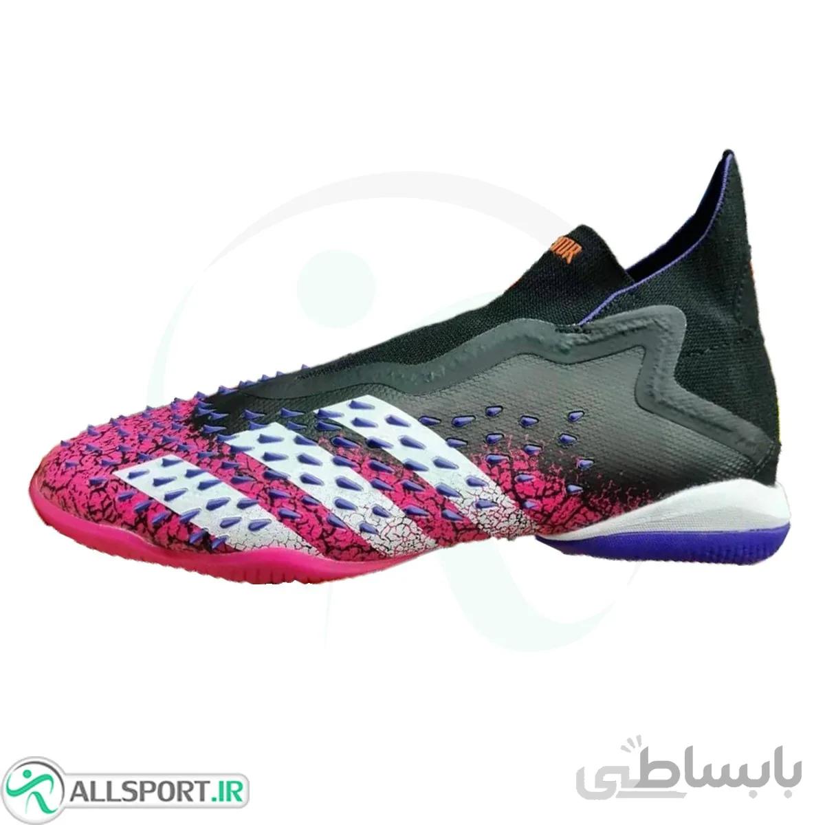 کفش فوتسال مردانه ادیداس طرح اصلی Adidas Predator Freak Black Shock Pink Purple
