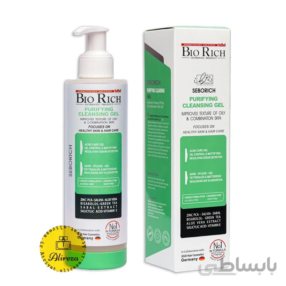 ژل شستشو صورت بایوریچ مدل PURIFYING CLEANSING حجم 200 میلی لیتر
