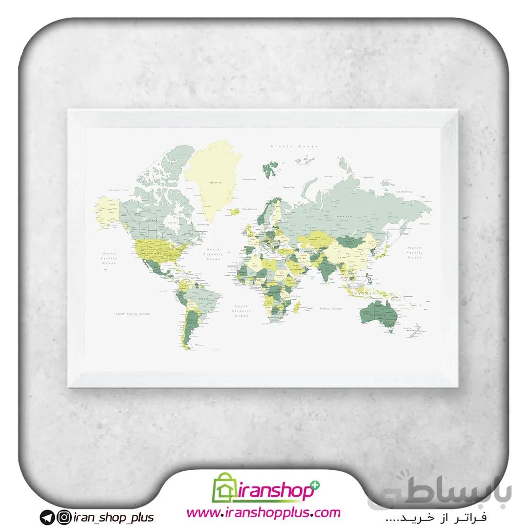 تابلو نقشه جهان World کد W5