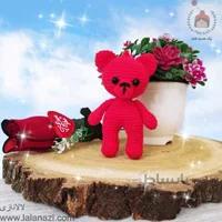 عروسک بافتنی آویز خرس ( کد 90020 )