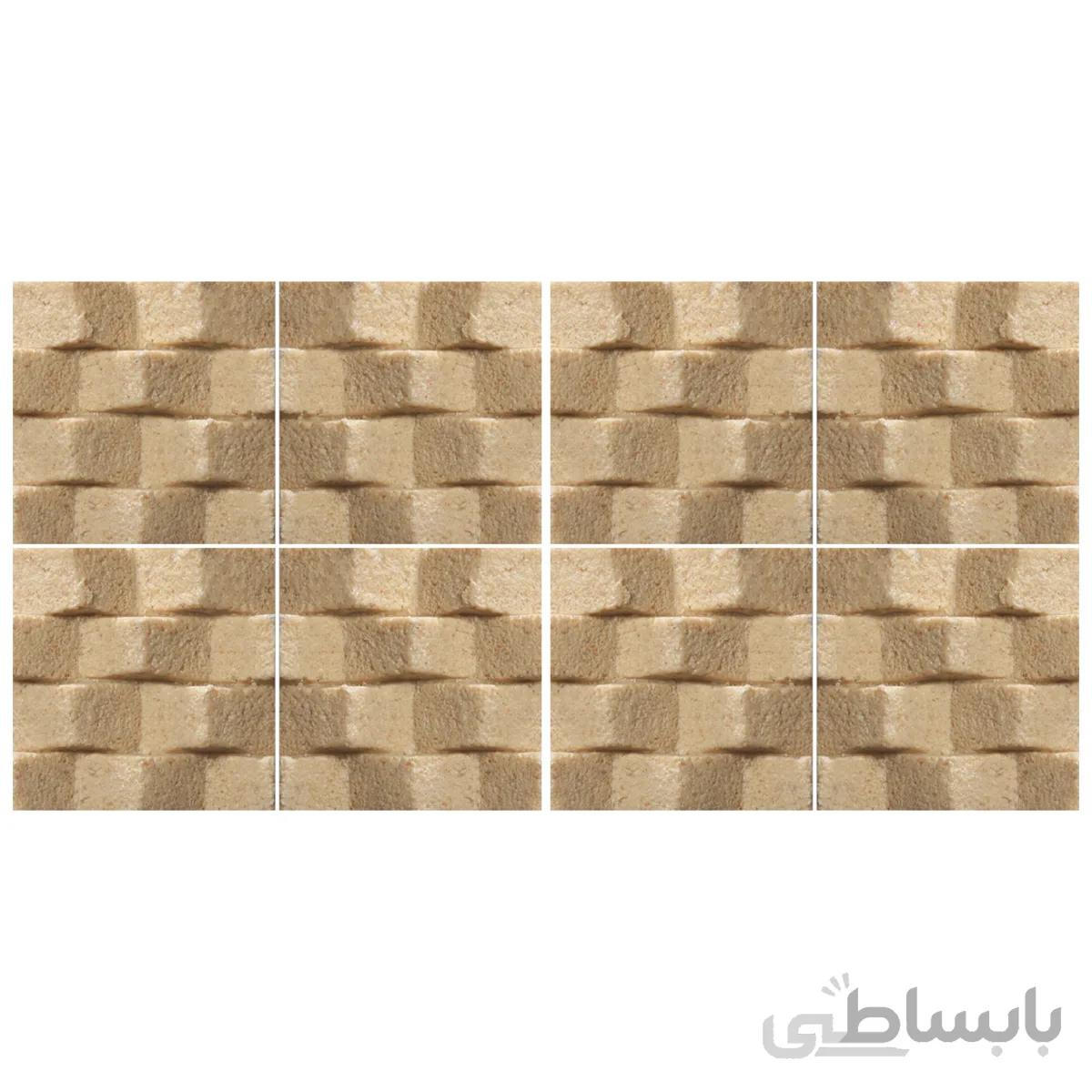 دیوارپوش تندیس و پیکره شهریار مدل امای کد W1010 25 بسته 8 عددی