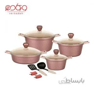 سرویس ۱۲ پارچه گرانیتی رزگلد