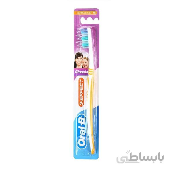 مسواک اورال بی Oral B مدل 1 2 3 با سایز Medium