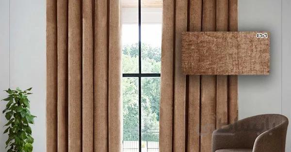 پرده مخمل شانل ترک رنگ 4606