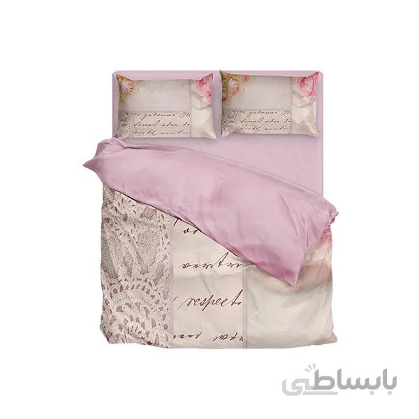 ست لحاف تک نفره ۴ تکه سه بعدی king size-طرح ORLA ROSE
