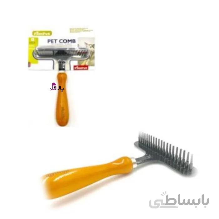 شانه تی گره بازکن نانبل با دسته چوبی