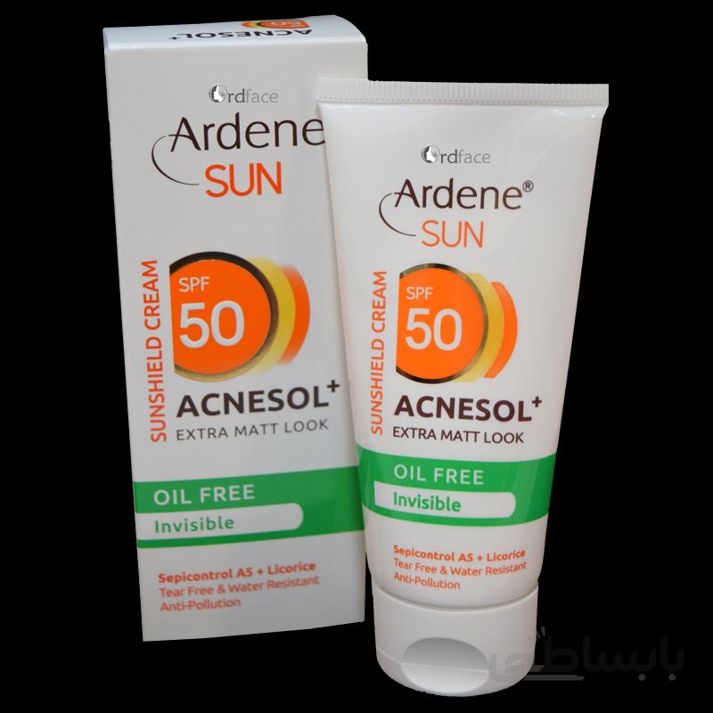 کرم ضد آفتاب فاقد چربی بدون رنگ آردن SPF 50