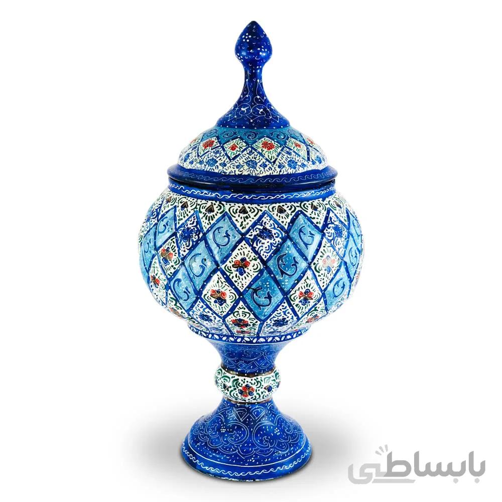 شکلات خوری میناکاری پایه دار
