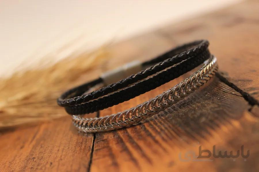 دستبند مردانه مونت بلانس کد 390