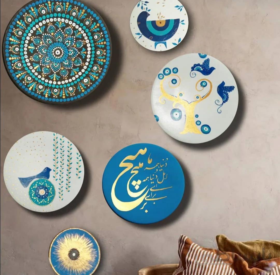 مجموعه شش عددی دیوارکوب سفالی کد ۱۰۲۴۰۴