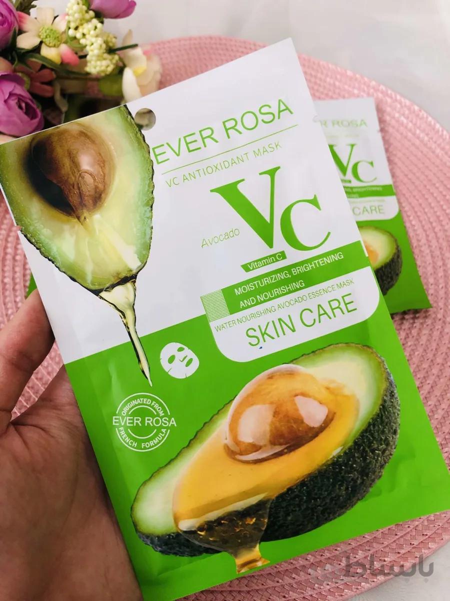 ماسک ورقه ای آووکادو برند اور روزا ever rosa