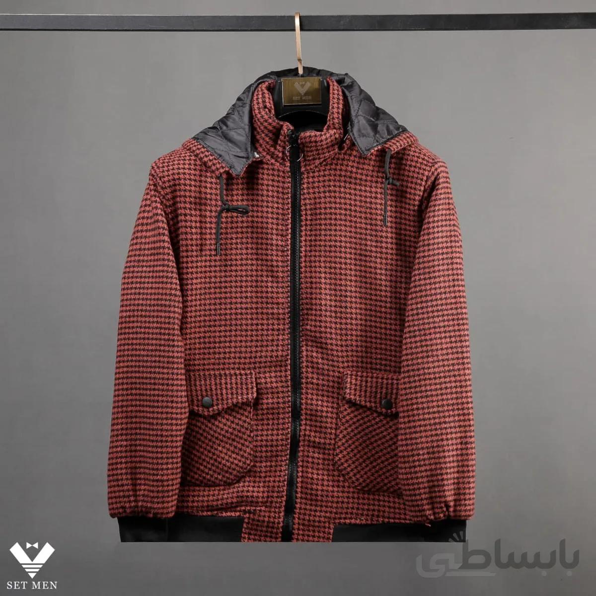 کاپشن کلاه دار پشمی CP102