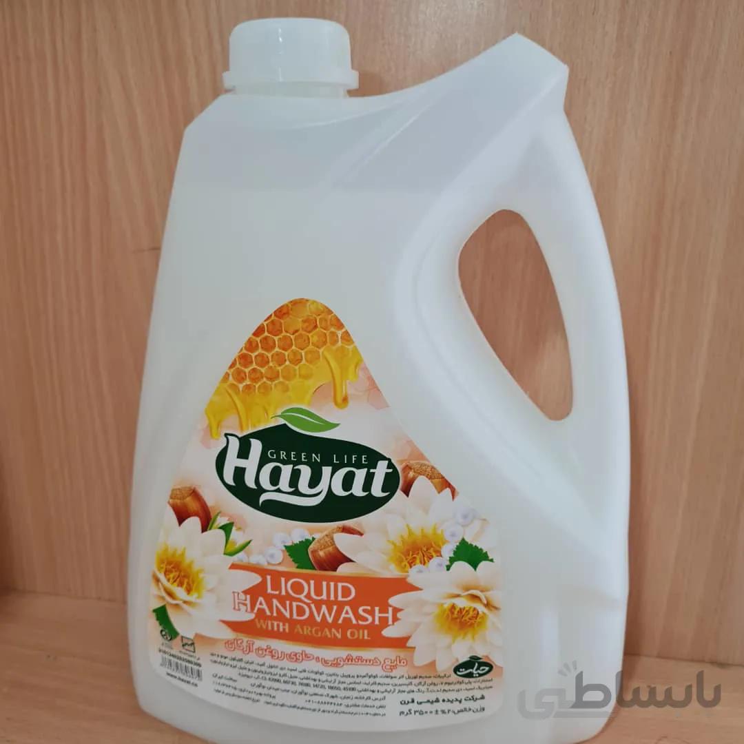 مایع دستشویی صدفی حیات ۳۵۰۰ گرمی- کارتن ۴تایی