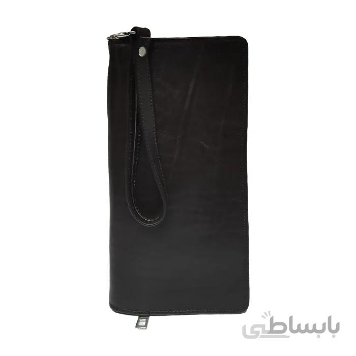 کیف جا دسته چکی چرم طبیعی